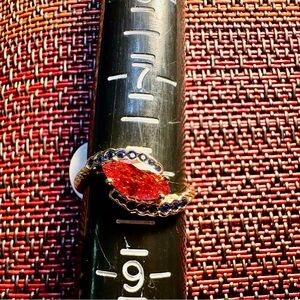 Fragrant Jewels Red and Blue Ring